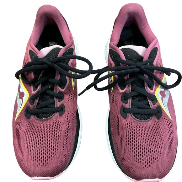 Saucony Rides 14. Women’s Running Shoe. Excellent  Size 9.‎ Maroon - Picture 1 of 6